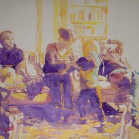 Patchwork, 2013, Acryl auf Leinwand, 90 x 145 cm