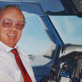 Pilot, 2010, Acryl auf Leiwand, 80 x 100 cm