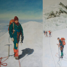 Mont Blanc, Acryl auf Leinwand, 2021, 100 x 120 cm