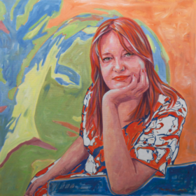 Beatrice Frasl, 2026, Acryl auf Leinwand, 90 x 90 cm