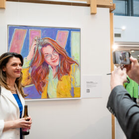 Barbara Blaha, Vernissage HGT im ÖGB-Catamaran ©Luiza Puiu