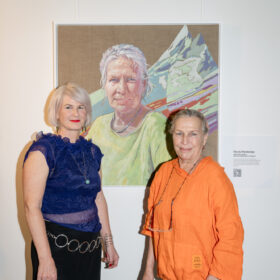 Barbara Pacholik, Nicola Werdenigg, Vernissage HGT im ÖGB-Catamaran ©Luiza Puiu