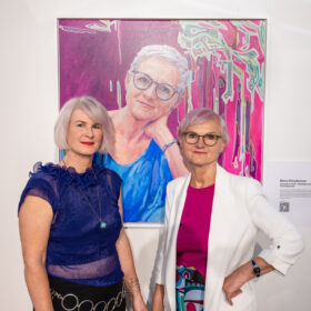 Barbara Pacholik, Maria Rösslhumer, Vernissage HGT im ÖGB-Catamaran ©Luiza Puiu