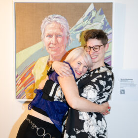 Barbara Pacholik, Stefanie Jaksch, Vernissage HGT im ÖGB-Catamaran ©Luiza Puiu